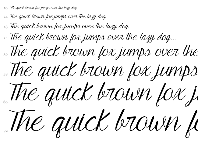 Mf Young & Beautiful font waterfall